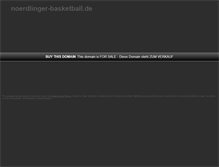 Tablet Screenshot of noerdlinger-basketball.de